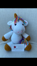 Load image into Gallery viewer, Leila the Crochet Unicorm