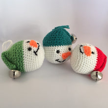 Load image into Gallery viewer, Crochet Snowmen Christmas Tree Decorations